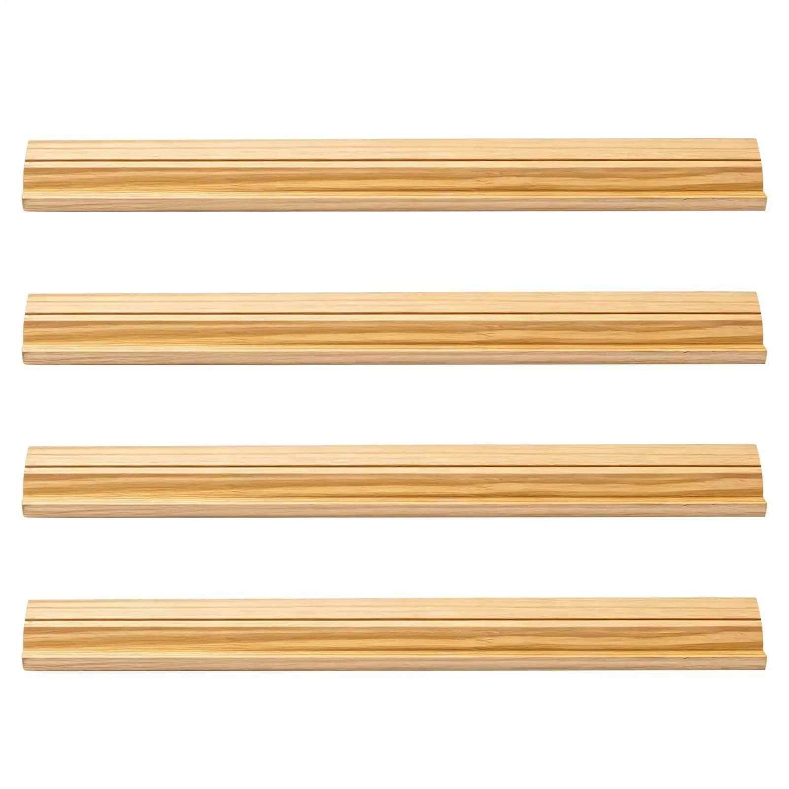 Set di 4 supporti e spintori per Mahjong in legno antiscivolo, portatili, per adulti, famiglie, viaggiatori e uso domestico