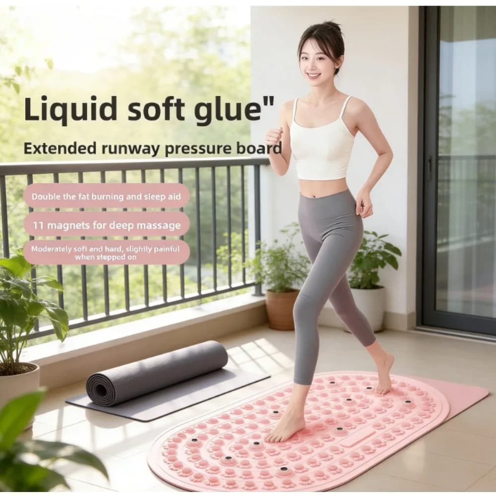 Silicone Nail Mat Thick and Big, Soft Foot Massage Mat, Anti-slip for Yoga, Recovery, Jogging, Relaxing, Essential