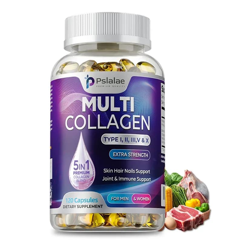 Collagene multiplo: integratore di collagene per supportare capelli sani, pelle e unghie, potenziare la produzione energetica e migliorare l'immunità