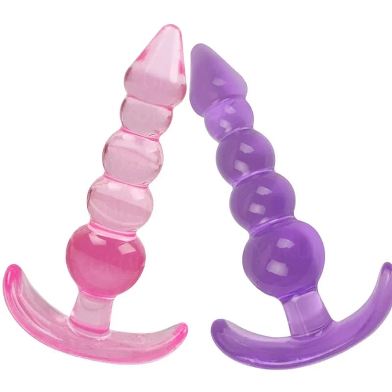 Perline anali Dildo Tappi anali in silicone morbido Butt Plug Massaggio prostatico Tappo sexy unisex Giocattolo adulto del sesso per uomini Donne Giochi per adulti