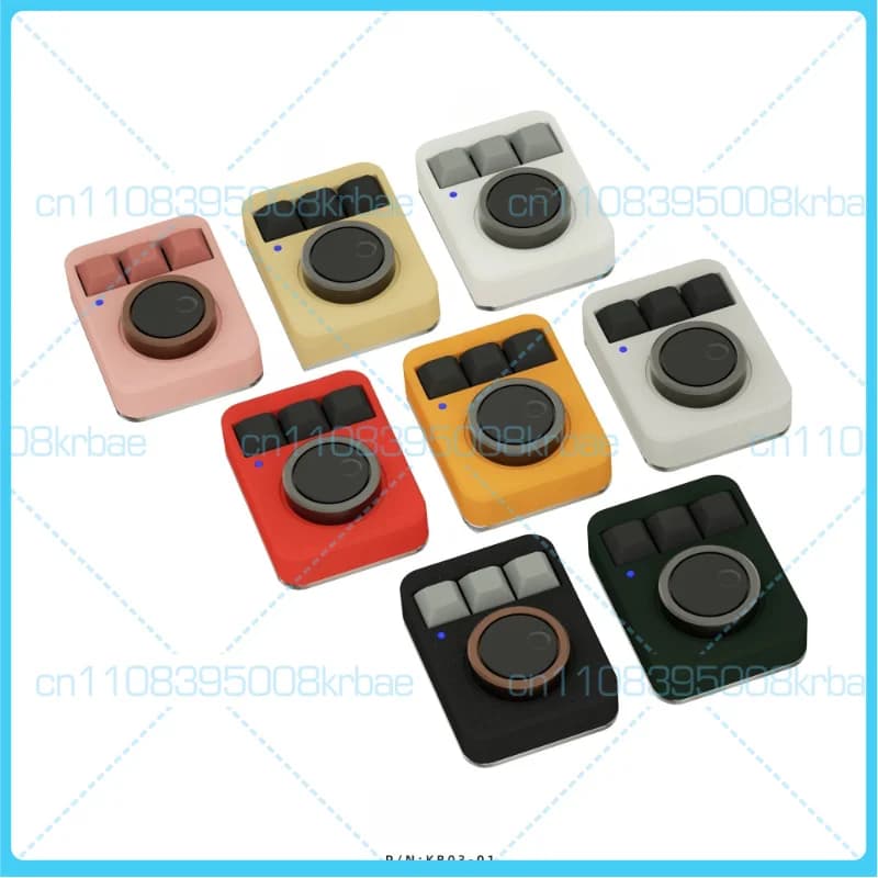 Controller Multimediale Meccanico DOIO KB03-01 in Lega di Alluminio con Doppia Manopola, Regolatore di Volume Personalizzato, Regalo per Uomo