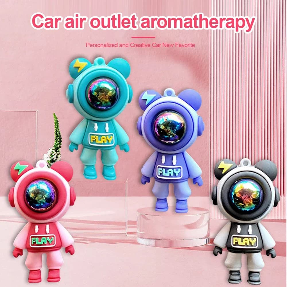 Car Air Intake Deodorant Car Aromatherapy Clip for Perfume Astronaut Car Cardboard Air Conditioner Air Inner Pendant for Car