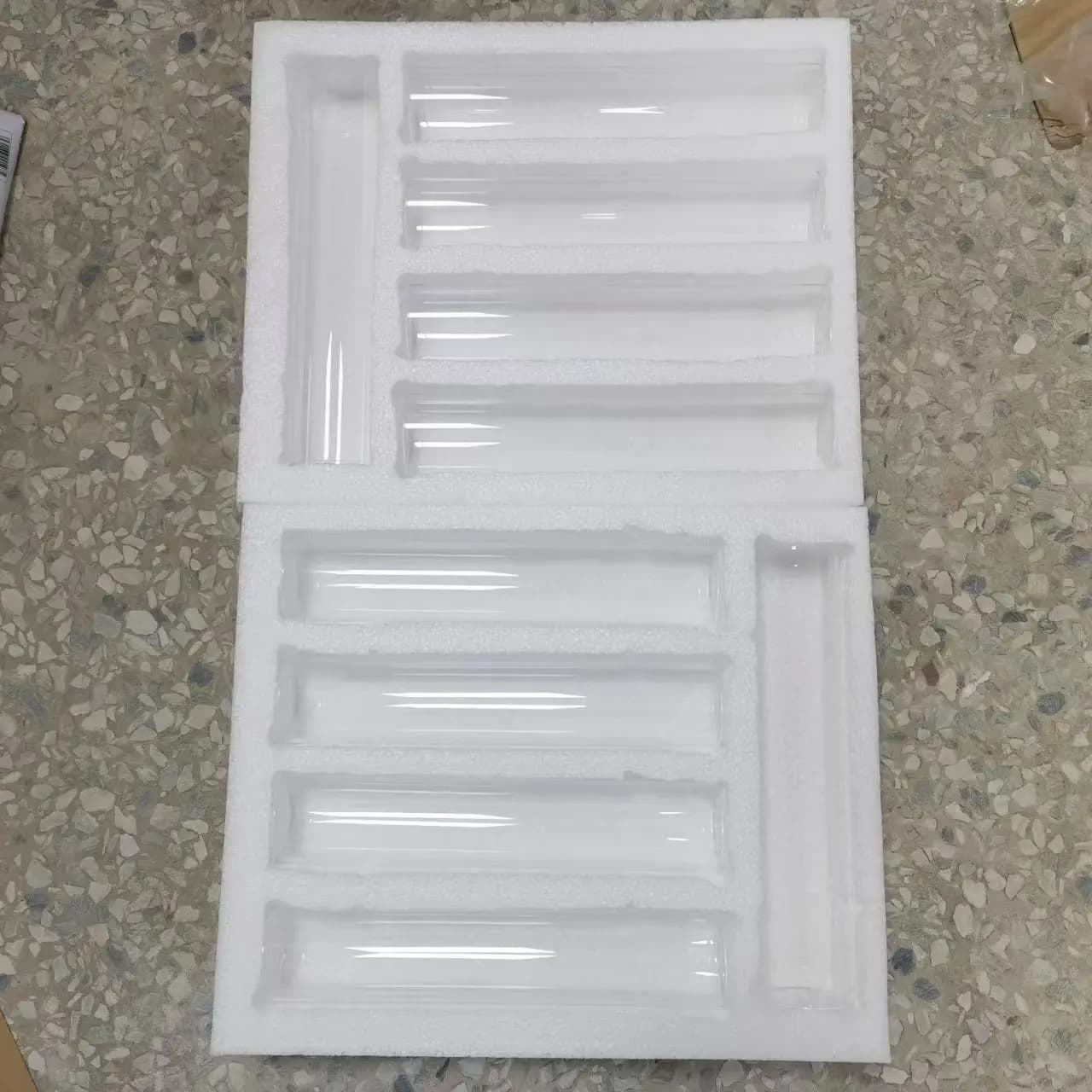 10 pz/lotto puntelli di Nozze backgammon portacandele decorazione tubo cavo alto trasparente 25 cm di altezza tubo tondo di Vetro