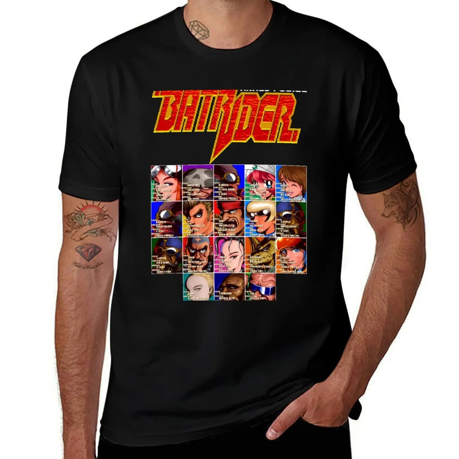 T-shirt Batrider, camicia basic casual in cotone a maniche corte