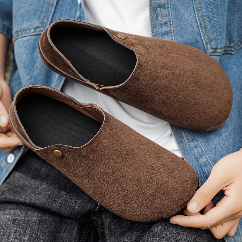 Scarpe Casual da Uomo alla Moda, Comode Pantofole in Camoscio, Mocassini Slip-on per Uomo e Donna, Calzature Traspiranti per Camminare e Guidare