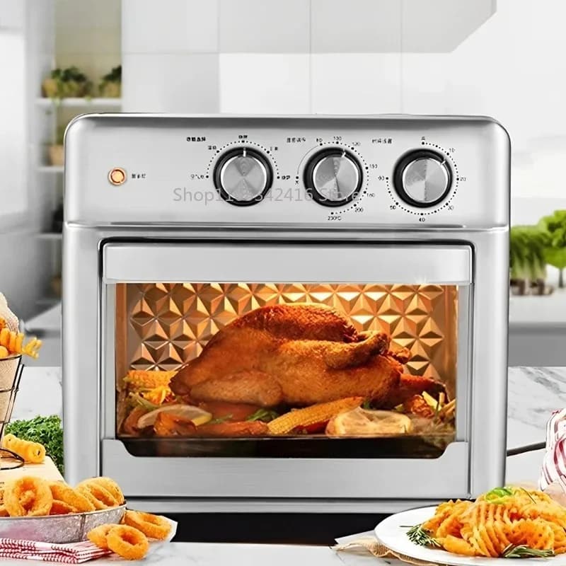 Friggitrice ad Aria da 13L, Forno Elettrico Extra Large da 26L, Friggitrice Senza Olio con Finestra Visibile, Friggitrice Sana da Cucina Domestica Senza Olio