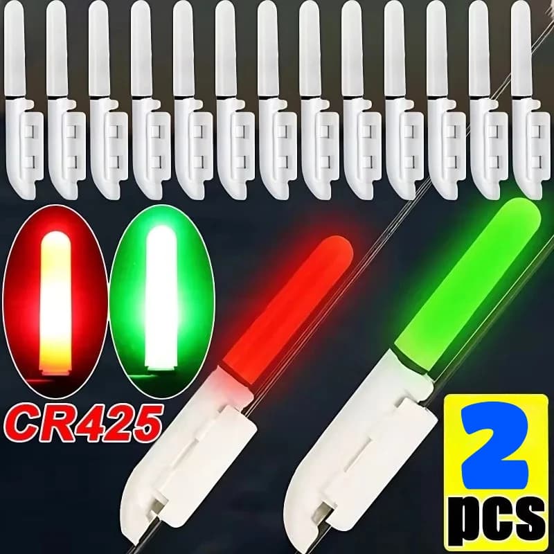 Fishing Electronic Rod Luminous Stick Light LED Removable Waterproof Float Tackle Night Tackle Plastic Without CR425 Battery
