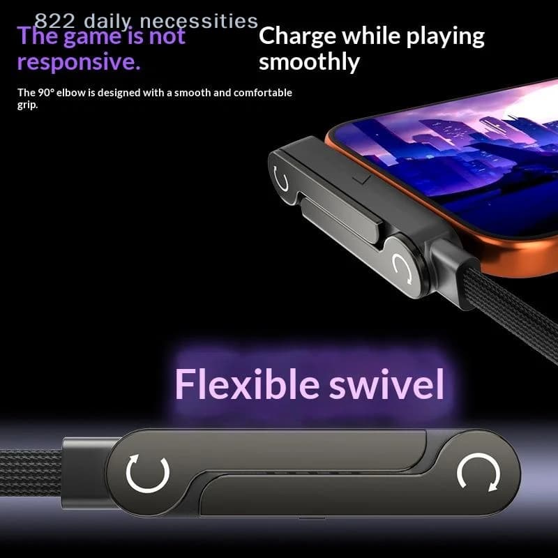 convenient240W Type C Dual Function Adapter Fast Charging Data Sync and Mobile Stand for Office Home and Travel Use