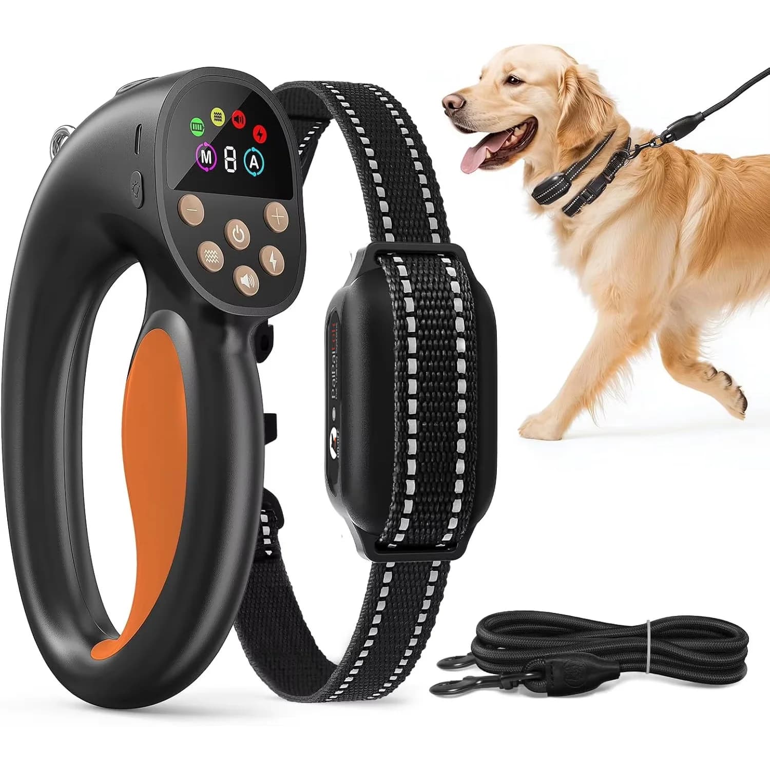 Anti-Tugging E-Collar 3300FT Waterproof Auto Leash Pulling Stop Dog Training Collar with Remote Control