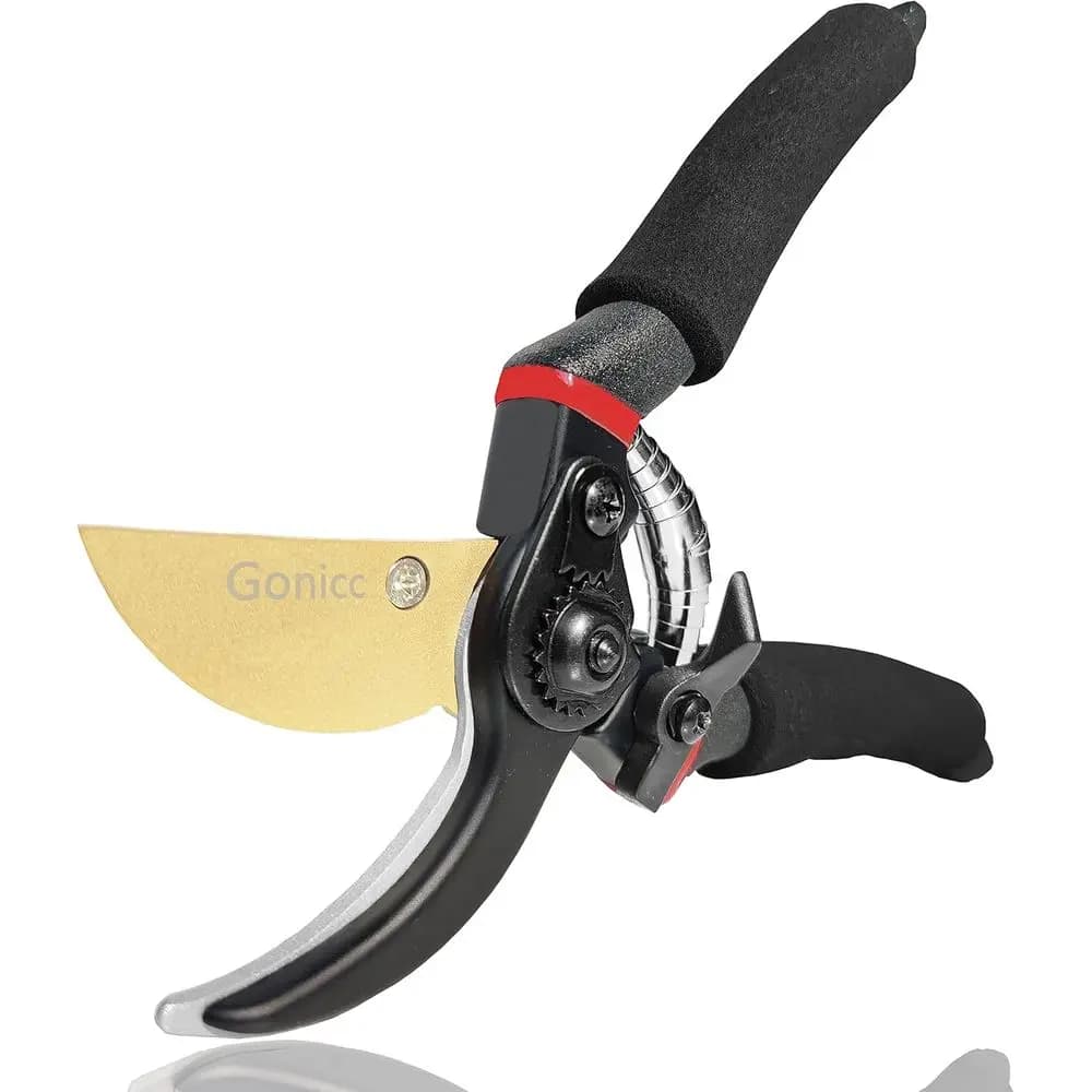 8 Proional Premium Titanium Bypass Pruning Shears, Hand Pruners, Garden Clippers, Bonsai Cutters