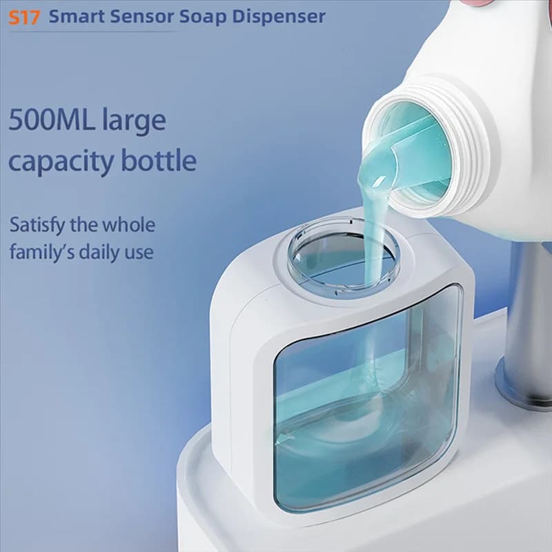 ABUG-3 Gears Dispenser automatico di sapone liquido Disinfettante ricaricabile Lavamani Pulizia automatica