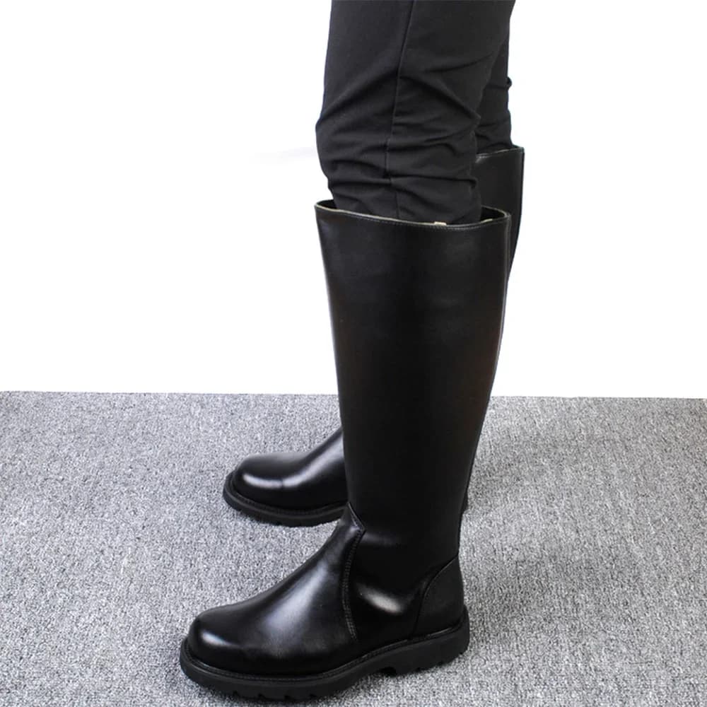Stivali in Pelle da Ufficiale Tedesco, Scarpe da Equitazione