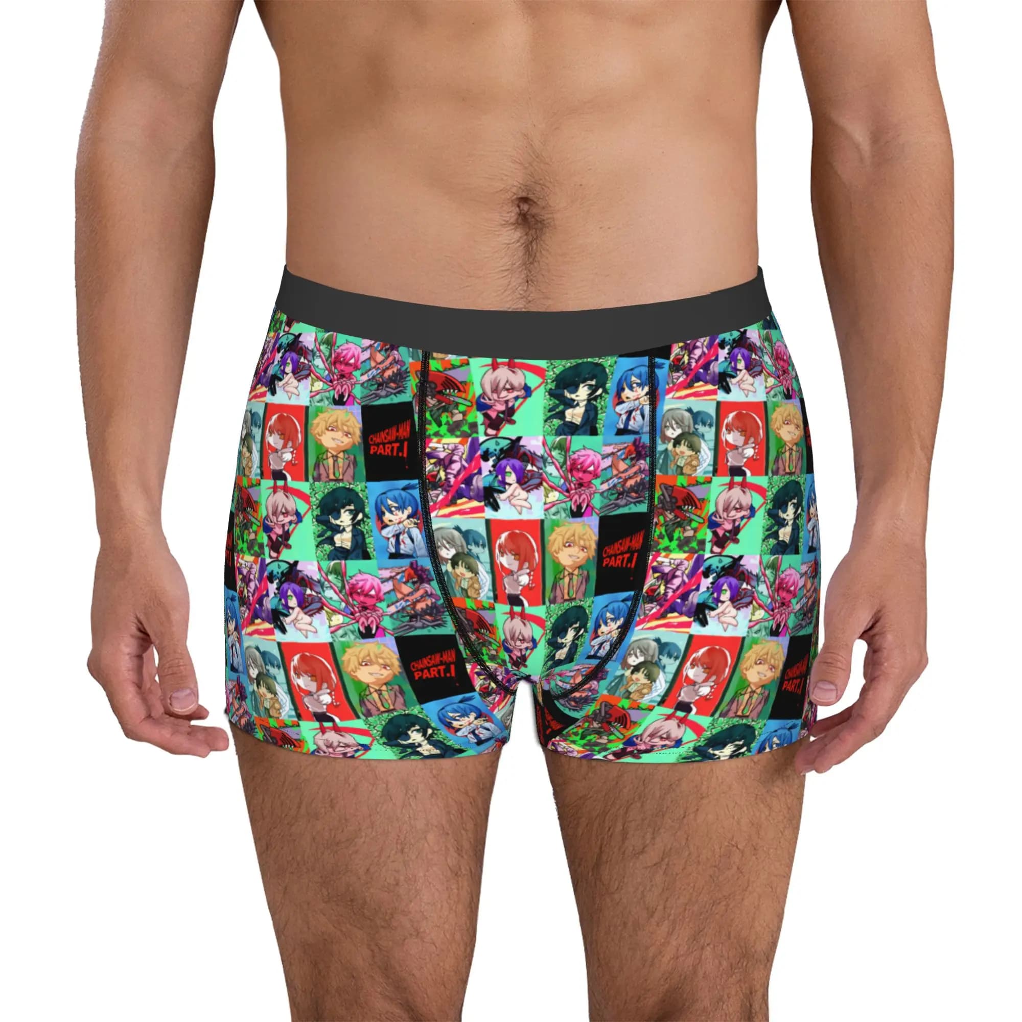 Katana Man Chainsaw Man Makima Boxers Shorts Mens Denji Power Himeno Aki Briefs Underwear Fashion Underpants