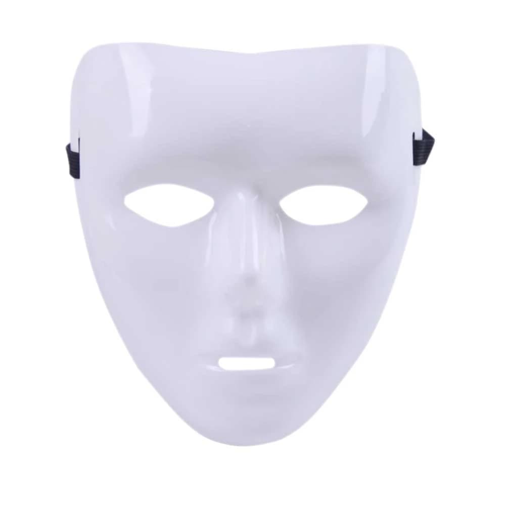 Maschera bianca creativa fai-da-te per cosplay, Halloween, mascherata, performance, maschera integrale dipinta a mano, accessori per feste, 1/3/5 pezzi