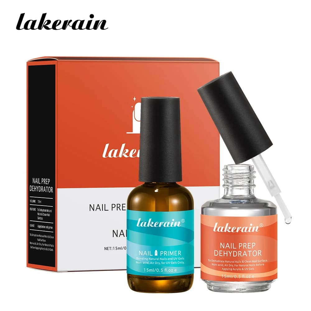 2 pz 15 ml Prep Del Chiodo Disidratatore Gel E Acido Libero Primer Adesivo Essiccante Acrilico Unghie Bonder Gel Bilanciamento Olio Soluzione Della Pelle