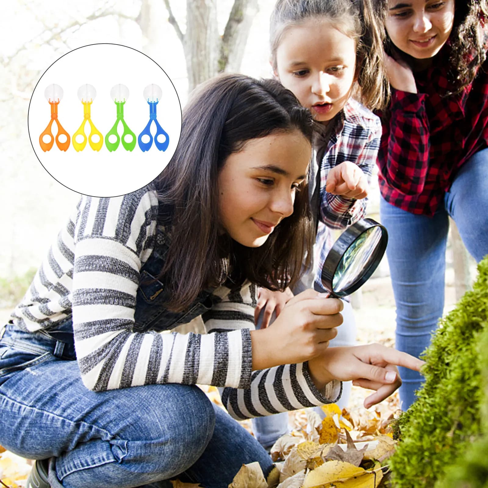 8 Pcs Inspectary Bug Catcher for Kids Insects Bugs Scissors Catching Device Claws Tools Clip