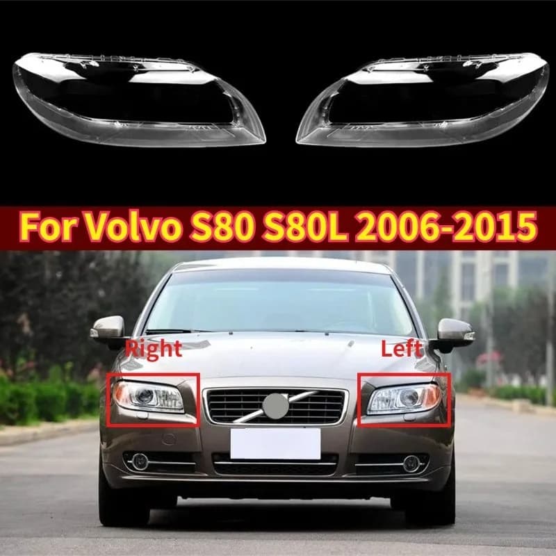 Copertura Faro Auto per Volvo S80 2006-2015 S80L, Lente Trasparente di Ricambio per Faro Anteriore, Guscio Protettivo per Auto