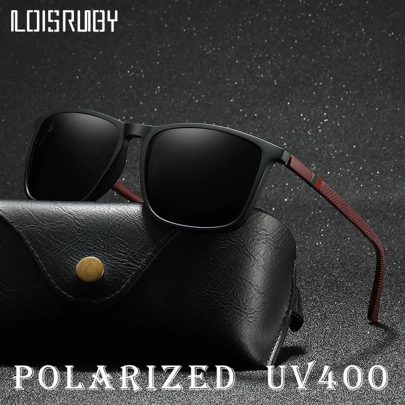Occhiali da sole da ciclismo polarizzati vintage quadrati di lusso Uomo Donna Moda Viaggio Guida Pesca Occhiali da sole Occhiali maschili UV400
