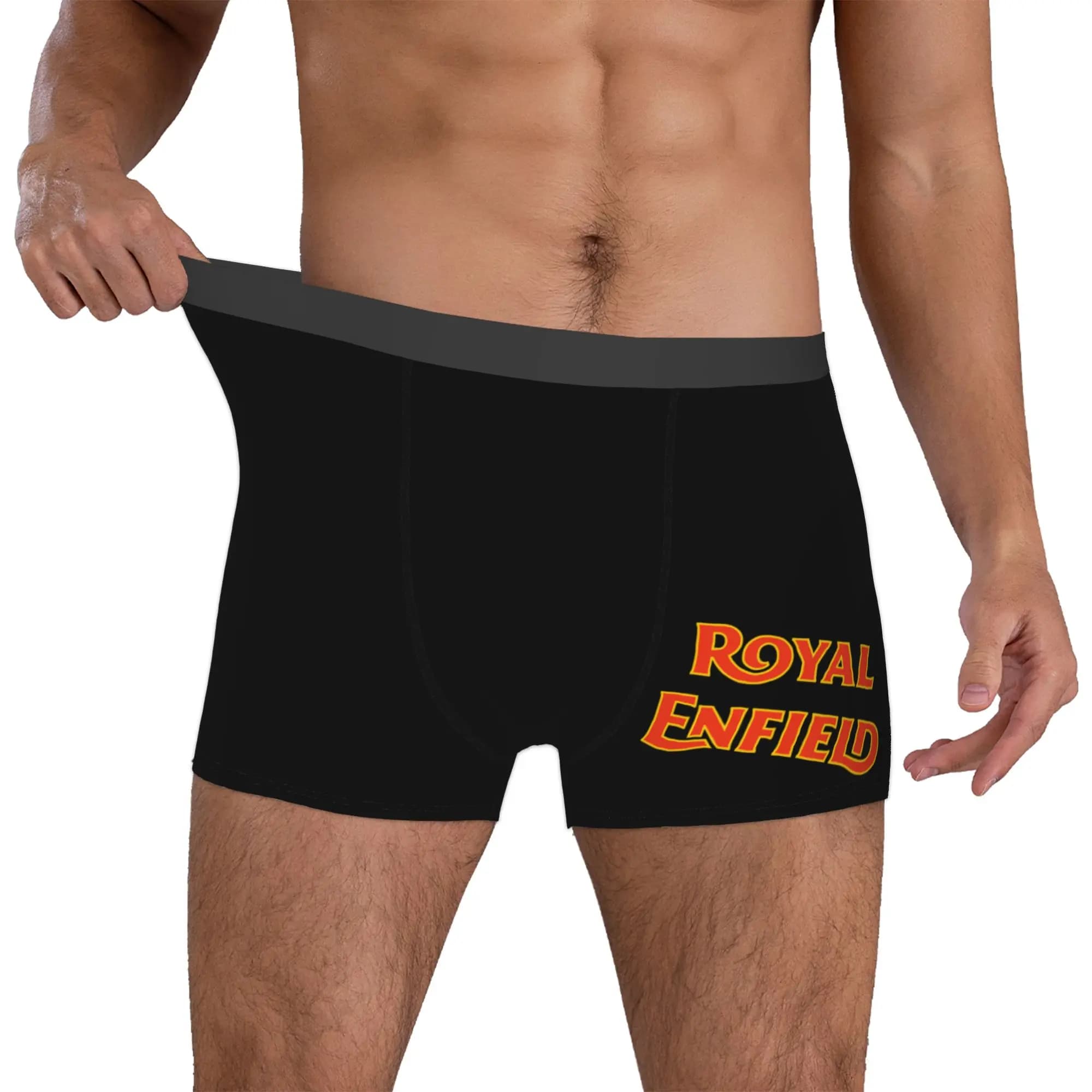 Customized Royal-Enfields Motorcycle Boxer Shorts For Homme 3D Print Cycling Motor Underwear Panties Briefs Breathable