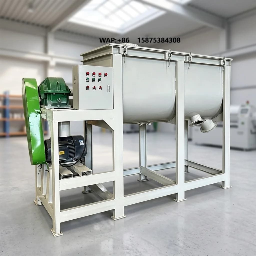 Factory Price Feed Mixer Machine Powder Ribbon Blender for Pig Cow Chicken Feed Grains Mineral Powder Mixing