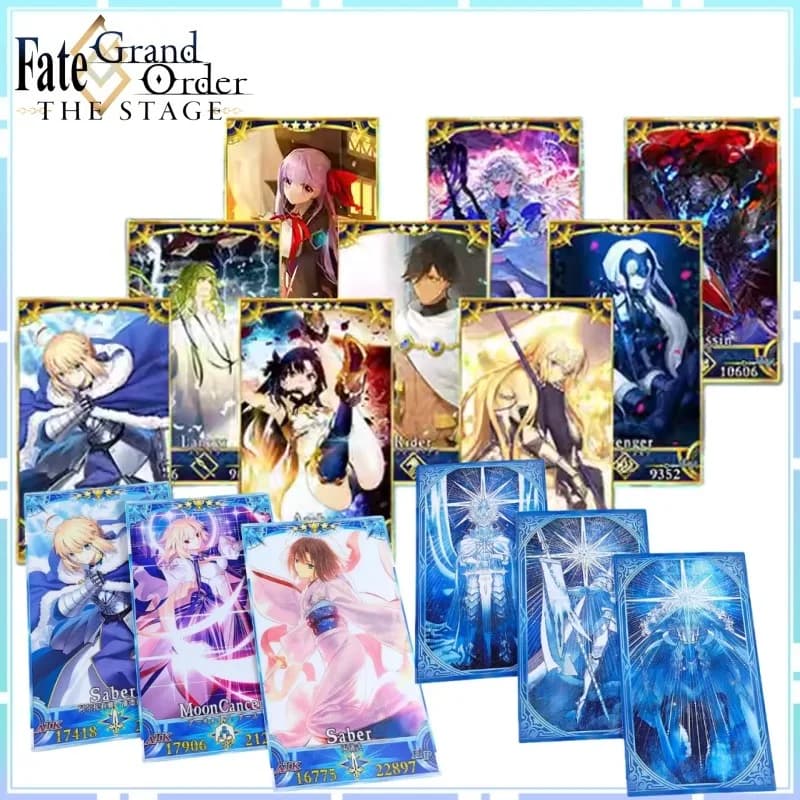 Carte Fate FGO, Carte da Collezione Fronte-Retro, Giochi di Carte, Gioco da Tavolo per Famiglia, Alter Destiny Crown, Specifica il Perimetro dei Regali
