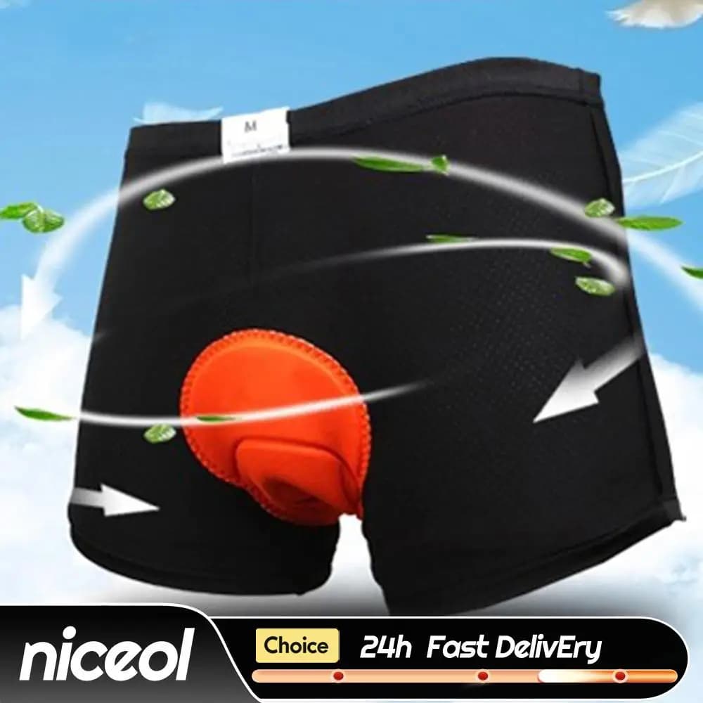 Pantaloncini da Ciclismo Imbottiti 3D per Uomo e Donna, Comodi Slip da Bici Unisex, Pantaloncini da Ciclismo Neri