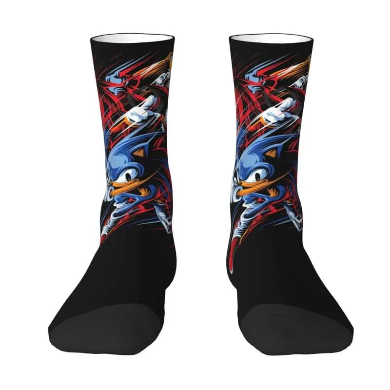 Women's Fashion Sonicate Sonic Socks Men's Fashion Socks Sports Socks Basketball With 3D Printing Hedgehog Game
