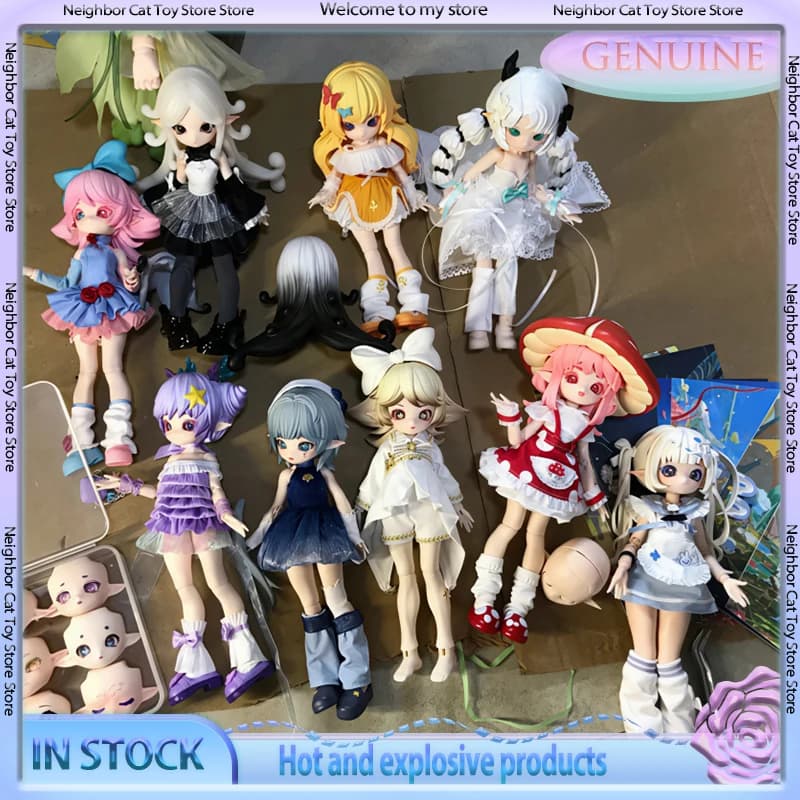 Nuova Serie Spot Mushroom BJD Blind Box - 12 Bambole Snodabili Originali Fatte a Mano, Giocattolo di Tendenza, Ornamento da Scrivania Sostituibile, Regalo