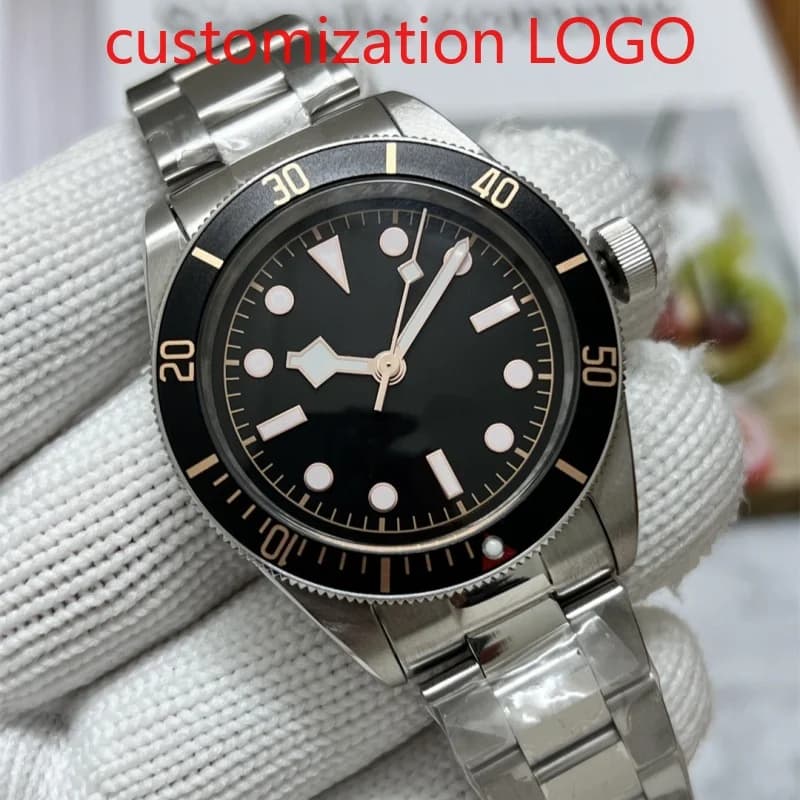 41mm Men's Automatic Movement 904L Stainless Steel Luxury Watch--T