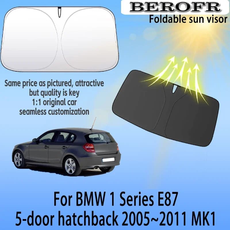 For BMW 1 Series hatchback E87 2005~2011 Front Windshield Sunshade Privacy curtain Car Heat Sun Visor High quality Accessories