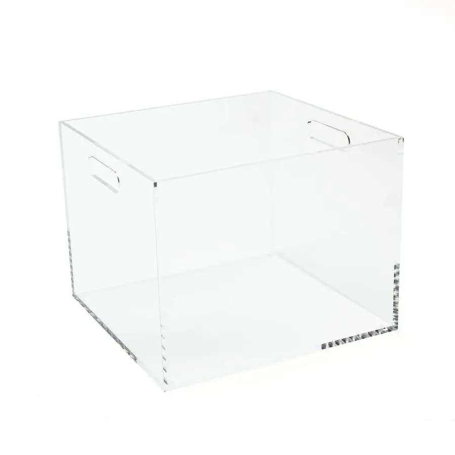 Scatola Portadocumenti in Acrilico, Organizzatore per Cartelle in Acrilico, Contenitore Appendibile per Documenti Formato Letter, 12,25 x 12,75 x 10, Contenitore in Acrilico