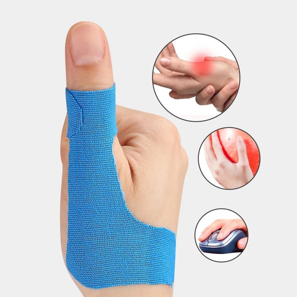 7 pezzi mano polso tendine guaina toppe protettive autoadesive per pollice dito tutore terapia di sollievo dal dolore artrite cerotti in gesso