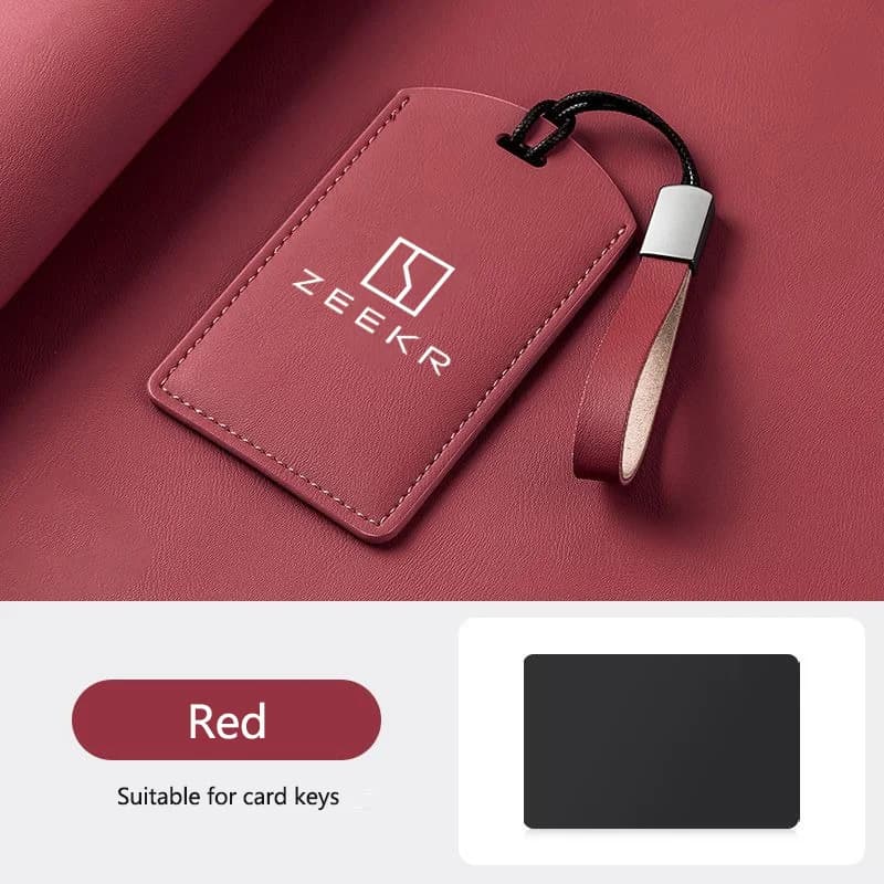 Per ZEEKR 001 X 2021-2023 Auto In Pelle NFC Carta Samrt Chiave Della Copertura Della Cassa Della Protezione Borsette Per ZEEKR Chiave di Carta Dell'automobile accessori auto