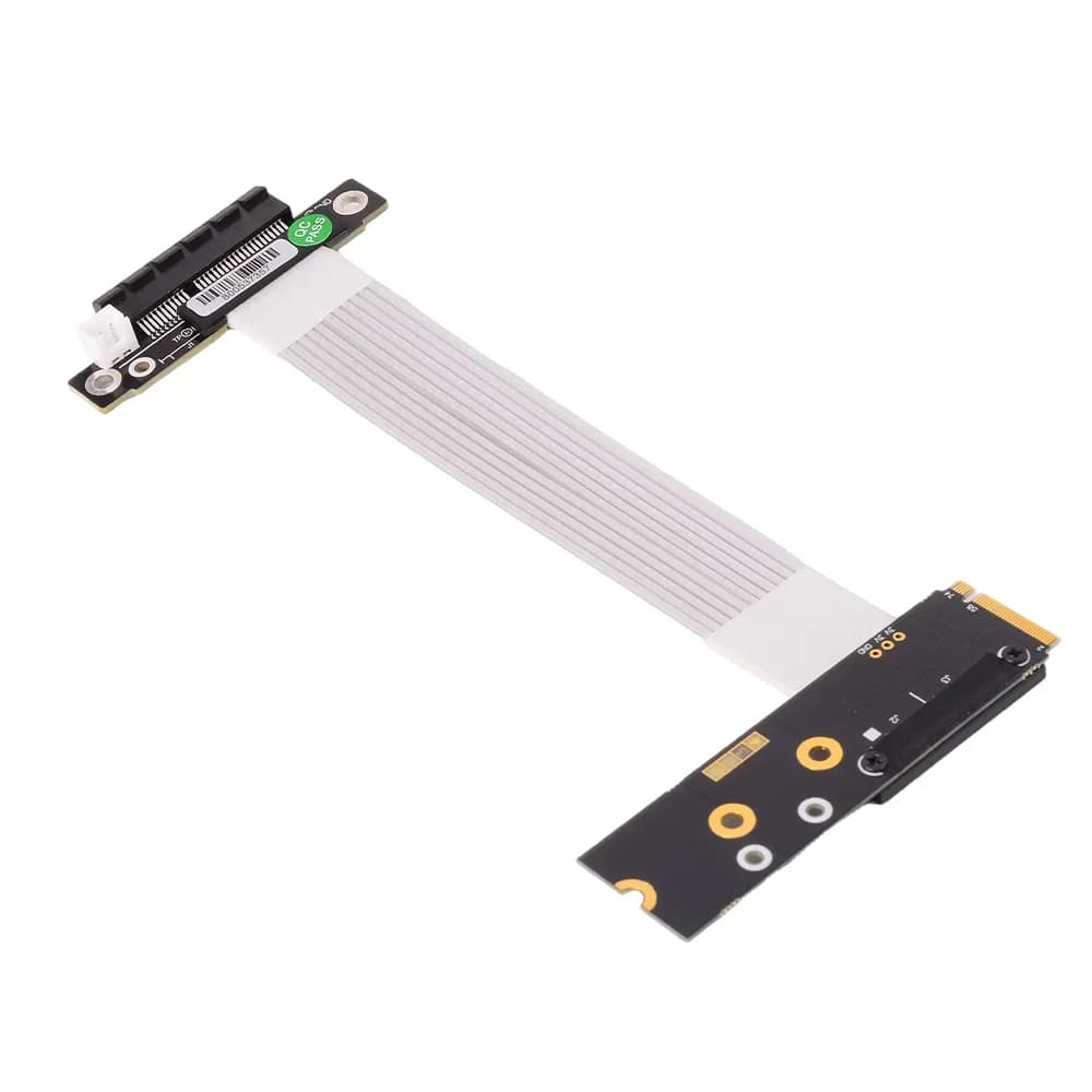 Cavo riser standard argento PCIE 4.0 M.2 NVME a x4 PCIe x4 SSD RAID Schede di acquisizione LAN a M.2 (ultra SSD M-Key) Estensione Gen4 4X