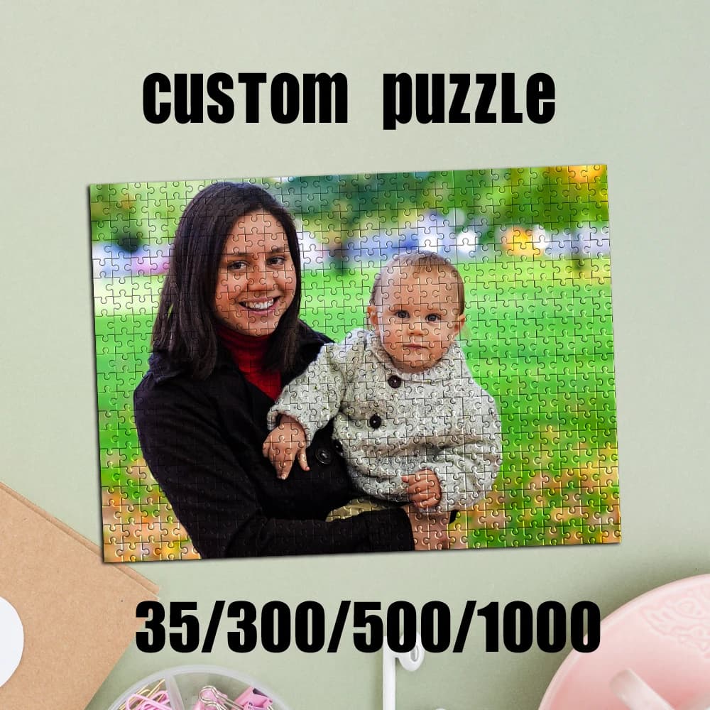 35/300/500/1000 pezzi Puzzle fotografico personalizzato con foto di matrimonio, decorazione fai da te, regalo da collezione