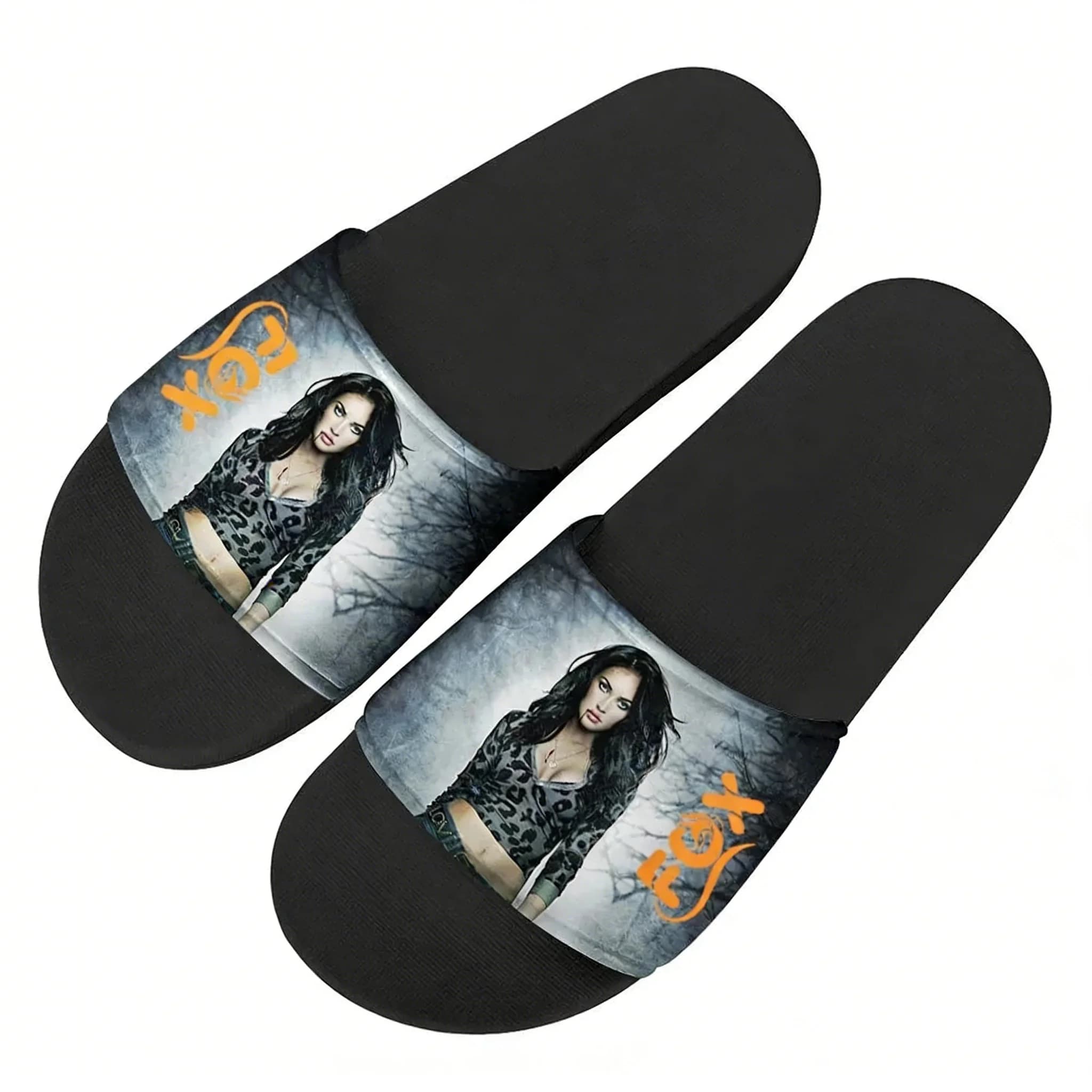 Megan Fox Actor Singer Slippers Home Water Shoes Mens Womens Teenagers Outdoor Beach Pool Sandals Custom Summer Slipper