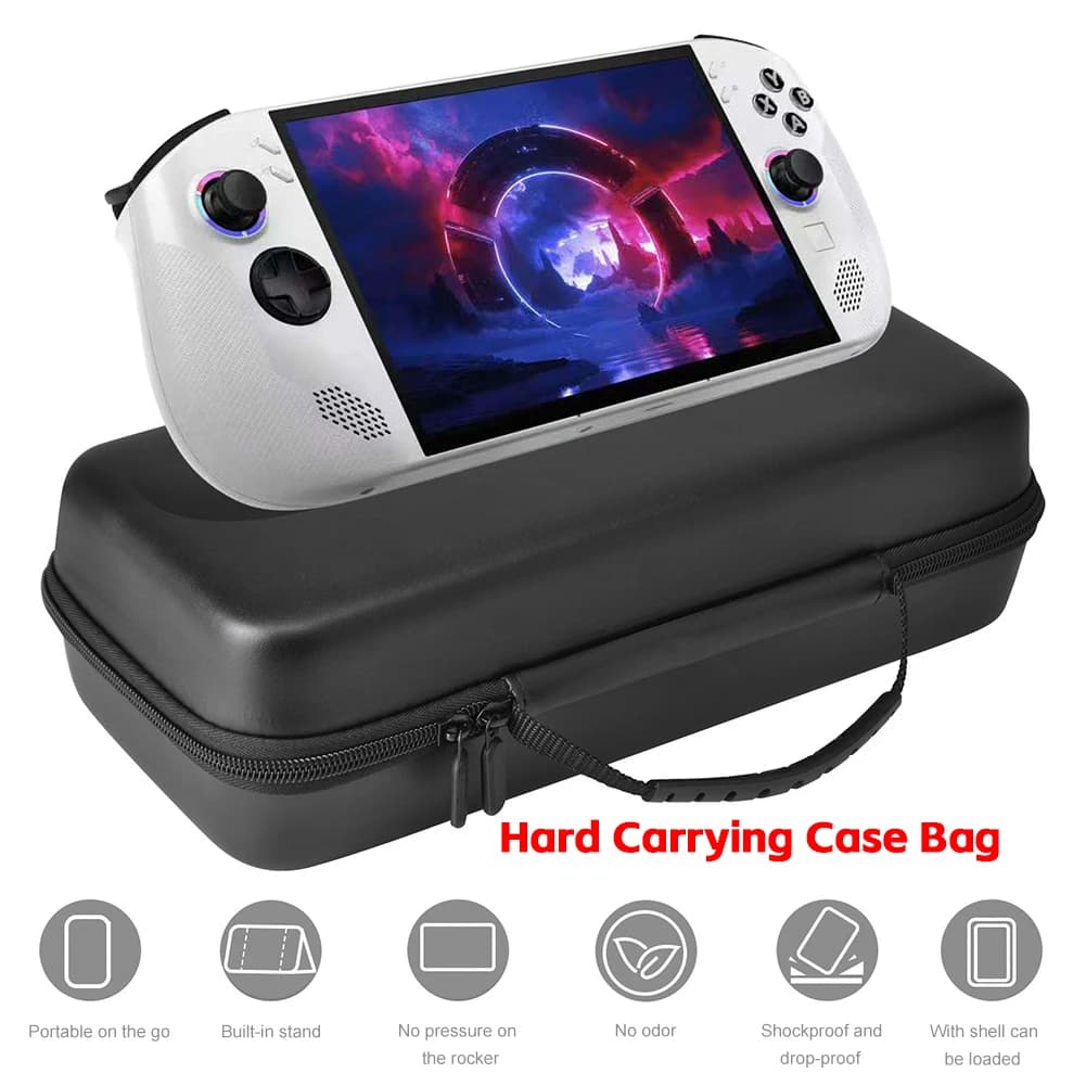 Custodia rigida per console di gioco portatile Lenovo Legion Go S Custodia da viaggio antiurto con tasca in rete Borsa da trasporto da viaggio