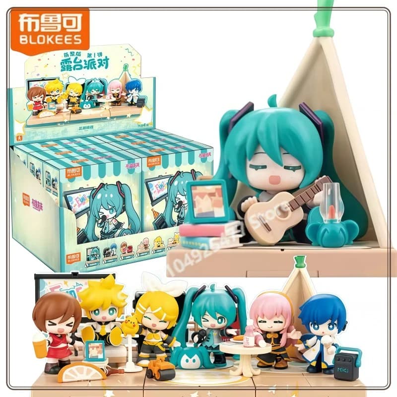 Nuova Scatola Misteriosa Blokees Hatsune Q Miku Edizione Carina N.1 Terrace Party, Ornamento per la Stanza, Collezione Personalizzata, Giocattolo, Regalo di Compleanno