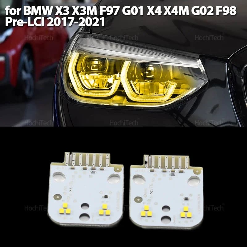 Faro LED giallo Luce di marcia diurna per BMW X3 X3M F97 G01 X4 X4M G02 F98 2017-2021 Faro adattivo 63117466107