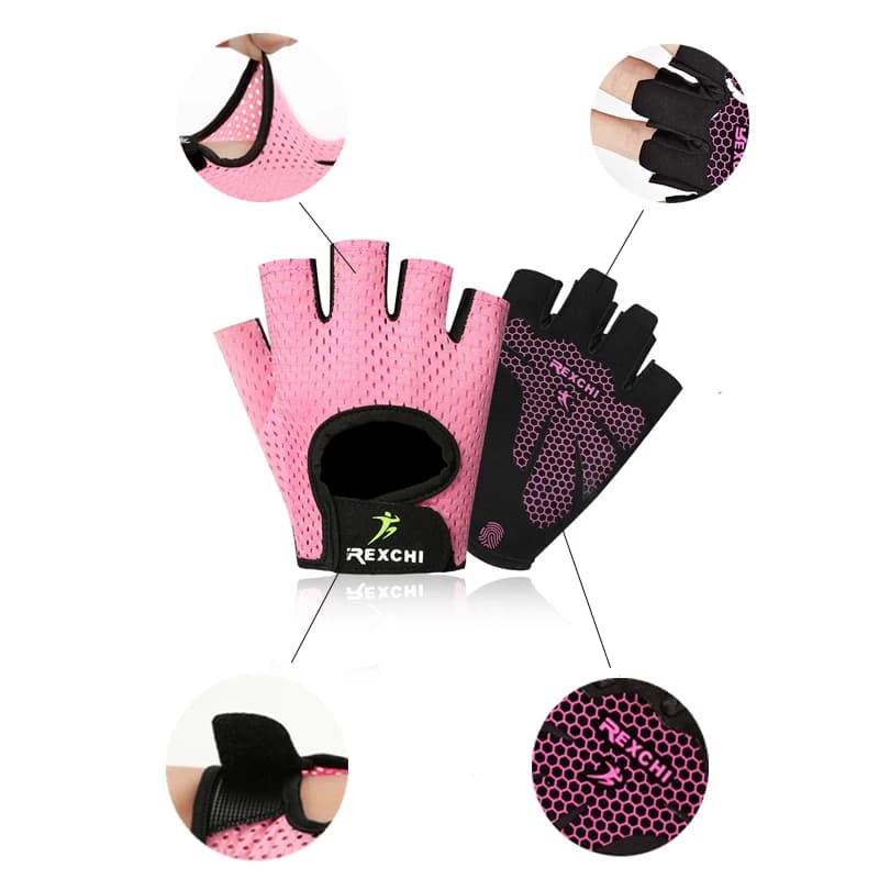 Guanti Fitness professionali la metà sportiva da Yoga antiscivolo si riferisce agli sollevatori elettrici maschili e femminili proteggono gli accessori per biciclette