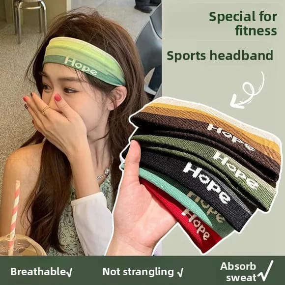 Sports band Women's belt absorbing sweat and anti-transpirant Fitness yoga band Hairwashing band