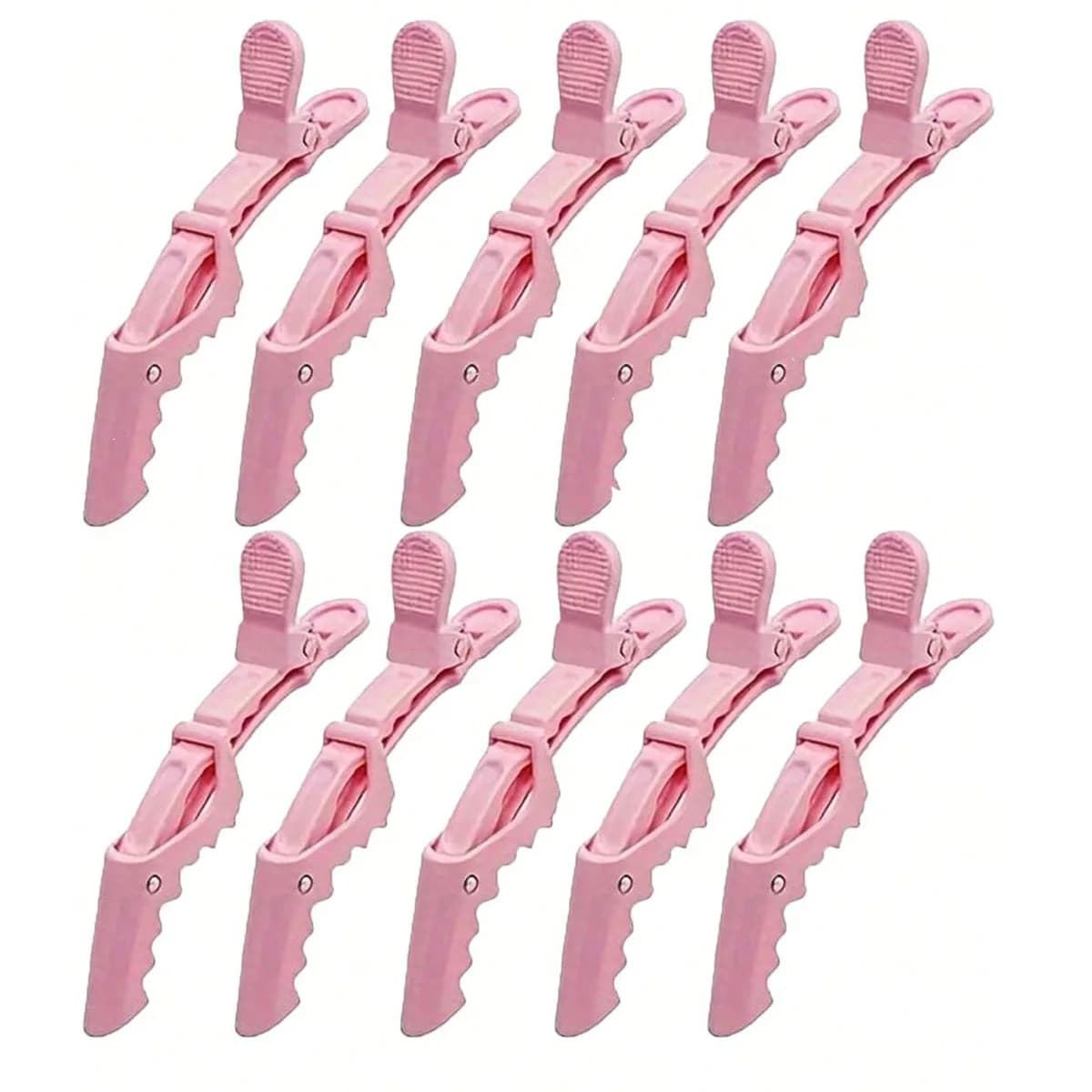 Set da 5/10/12/20 pezzi di clip multifunzionali per la sezione e il posizionamento dei capelli, clip a coccodrillo adatte per parrucchieri professionisti, fermagli per capelli da donna, fermagli per capelli in plastica antiscivolo, fermagli professionali per acconciature.