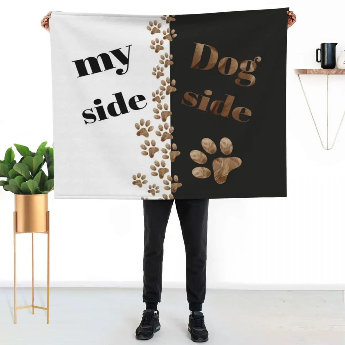 Coperte e cuscini per cani My Side Dog, coperta morbida e accogliente per divano.