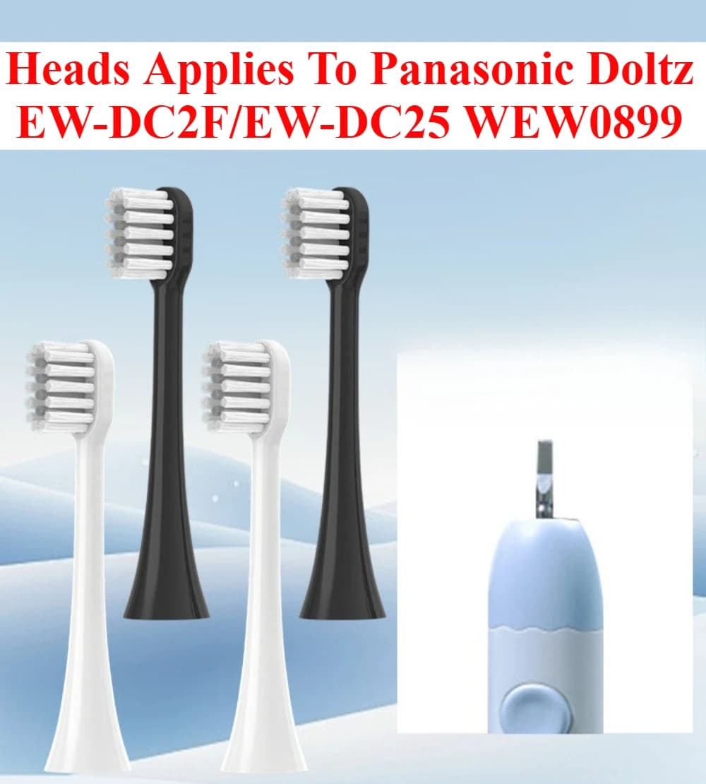 The heads apply to Panasonic Doltz EW-DC2F/EW-DC25 WEW0899 Children's Electric Toothbrush Head