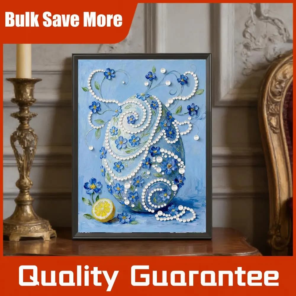 Kit Pittura con Perle Fai-da-Te 30x40cm, Quadri con Gemme, Arte e Artigianato Senza Cornice per Decorazione Murale Domestica
