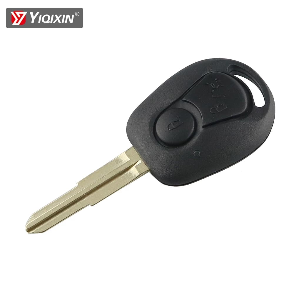 YIQIXIN Per Ssangyong Actyon Kyron Rexton Chiave Dell'automobile di Controllo Remoto Borsette Fob Caso Della Copertura 2 Pulsante Lama Smart Car Chiave scatola di copertura
