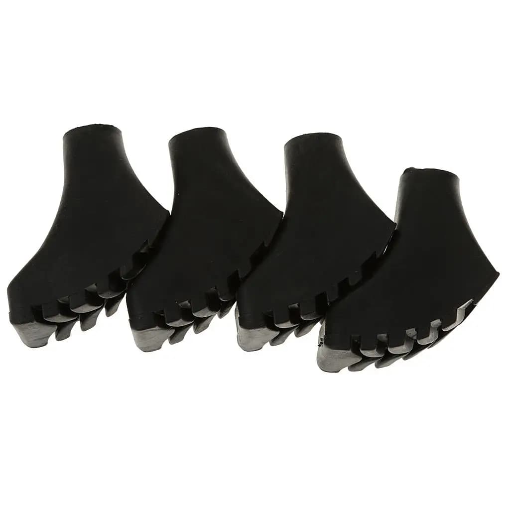 Trekking Pole Rubber Cap Large Contact Area Walking Stick Tip Outdoor Hiking Stick Protector Replacement for Climbing