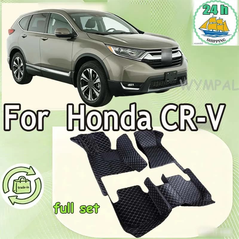 Car mats for Honda CR-V CRV RW 5th Gen 2022 2021 2020 2019 2018 2017 accessories Auto covers custom foot mats