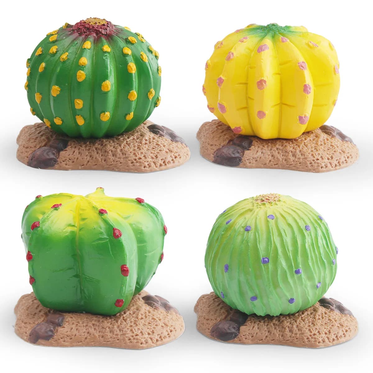 Modello di piante simulate per simulazioni transfrontaliere, per la scienza e l'educazione dei bambini, cactus cognitivo, palla di erba eterna, decorazioni per scenari