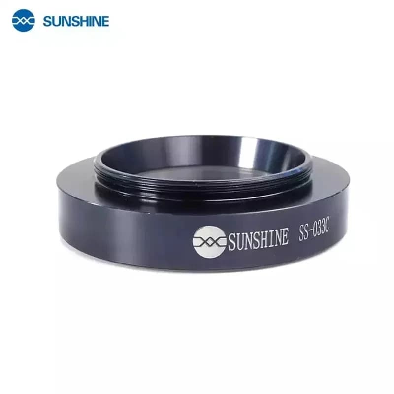 Microscopio Sunshine con Sorgente Luminosa Bianca, Specchio Antipolvere, Lampada ad Anello, Protezione Antifumo, Doppia Lente d'Ingrandimento, 36 LED SS-033C